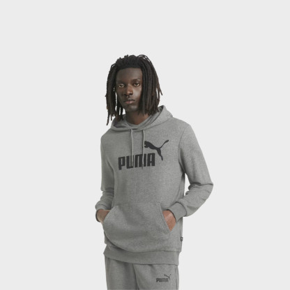 Sweat A Capuche Gris pour Homme Big Logo Regular Fit