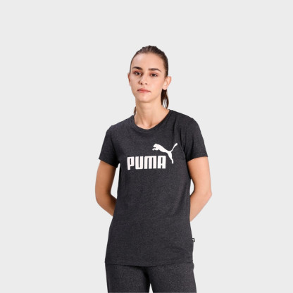 T-shirt Carbone Noir pour Femme Essentials Logo