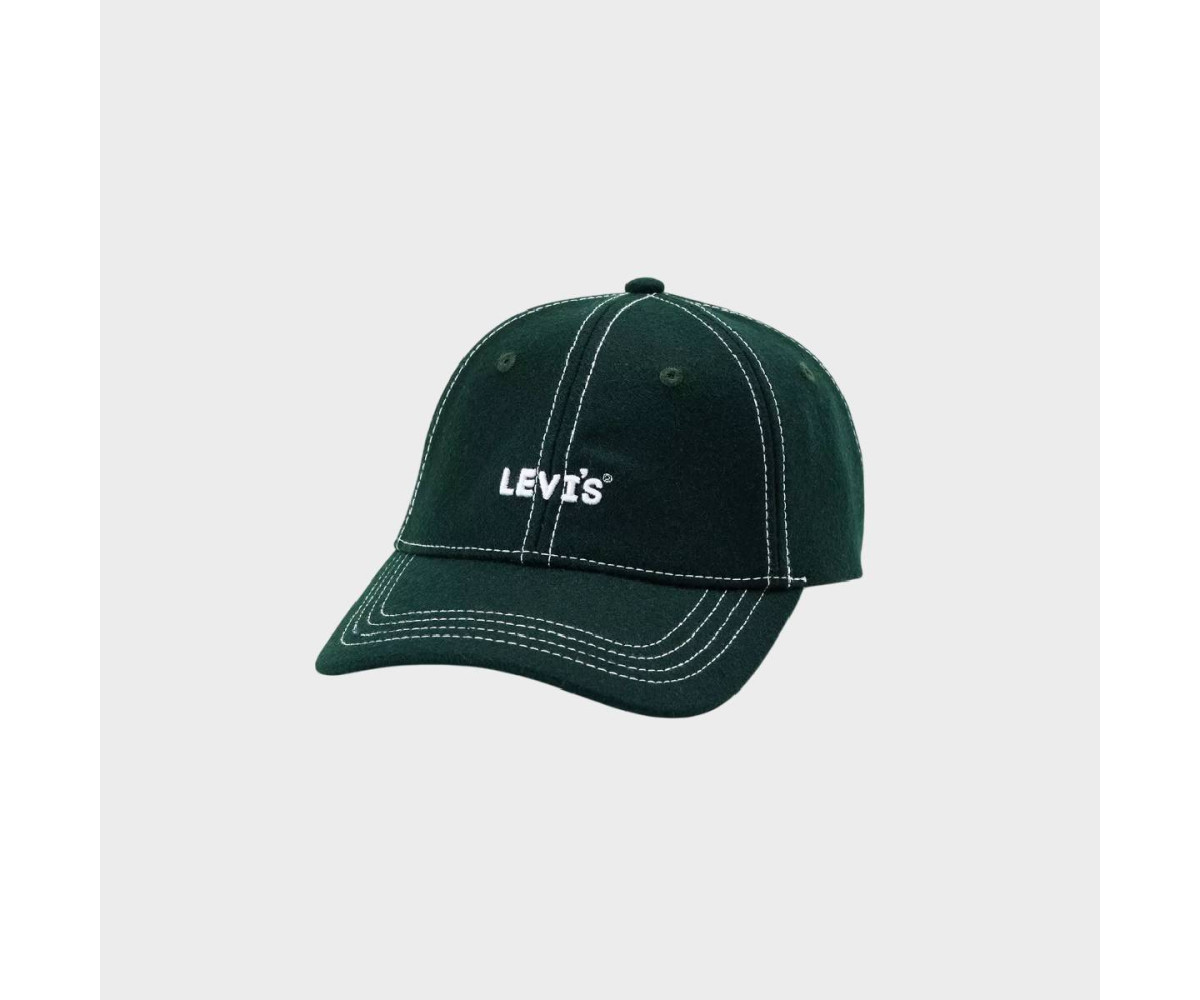 Casquette Vert Logo Headline